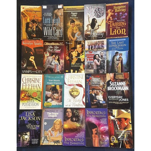 Lot of 20 Romance Paperback Novels Popular Authors Clean Some Vintage, Free Ship - Picture 1 of 6